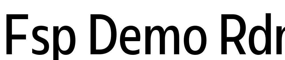 FSP DEMO Rdnd Cmprssd Cmprssd Regular font family download free