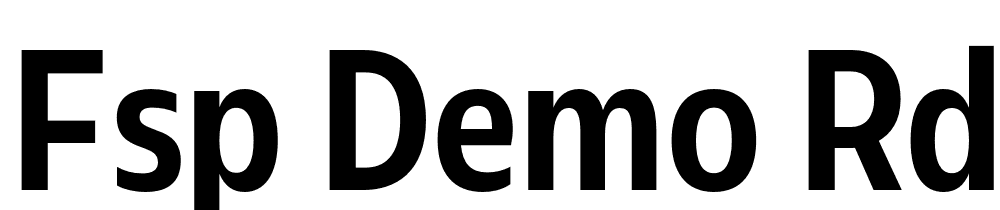 FSP DEMO RdndCmprssdCmprssdMdm Regular font family download free