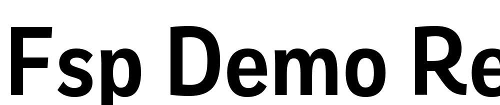 FSP DEMO Remora Sans W1 Demi Regular font family download free