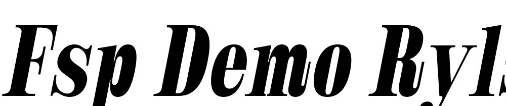 FSP DEMO Ryls Bld Cnd blq Regular font family download free