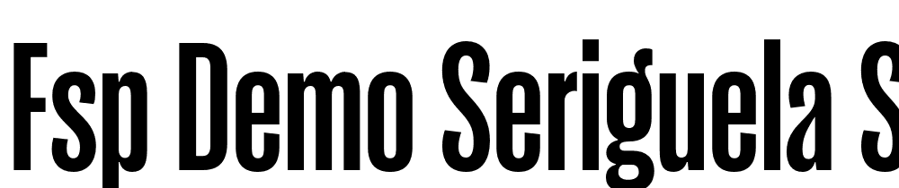 FSP DEMO Seriguela SemiBold Regular font family download free