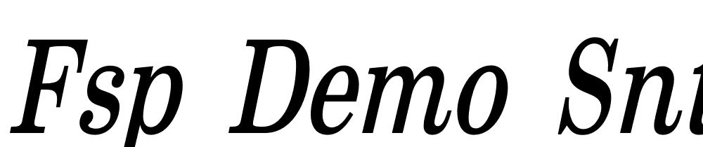 FSP DEMO Sntry Cndnsd Mdm Italic font family download free