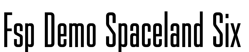 FSP DEMO Spaceland Six Regular font family download free