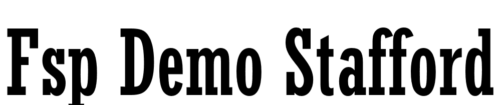 FSP DEMO Stafford Pro Cd Regular font family download free