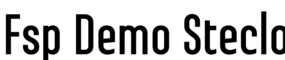 FSP DEMO Steclo SemBd Regular font family download free