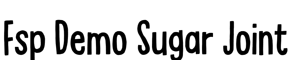 FSP DEMO Sugar Joint Regular font family download free