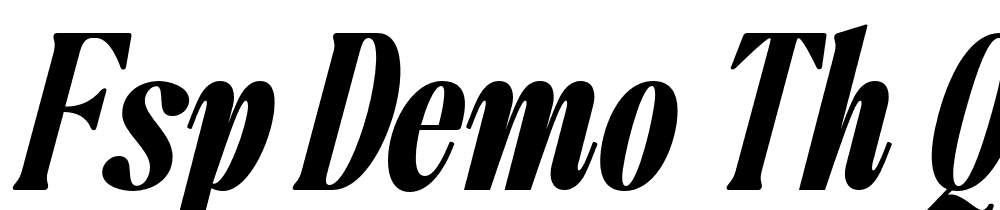 FSP DEMO Th Qlfd Blck Cnd Italic font family download free