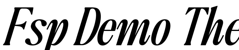 FSP DEMO The Qualified Med Italic font family download free