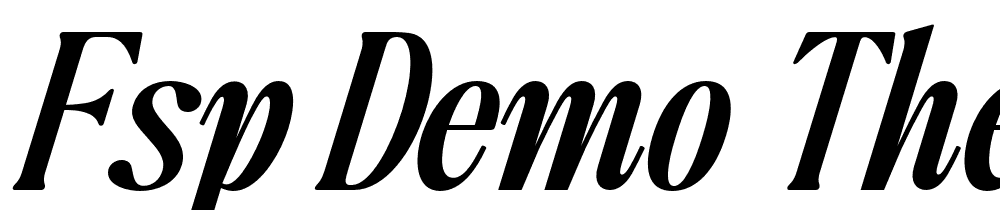 FSP DEMO The Qualified SemBd Italic font family download free