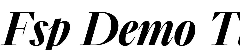 FSP DEMO TT Lvrt Dsply DmBld Italic font family download free