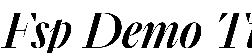 FSP DEMO TT Lvrt Dsply Mdm Italic font family download free