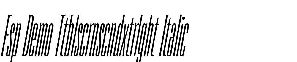 FSP DEMO TTBlscrnsCndxtrLght Italic font family download free