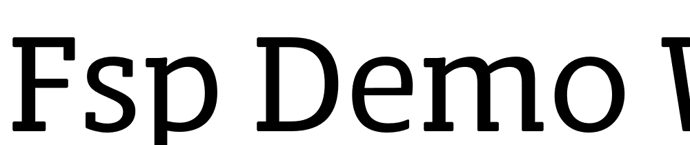 FSP DEMO Whtblck Wht Mdm Regular font family download free