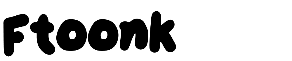 ftoonk font family download free