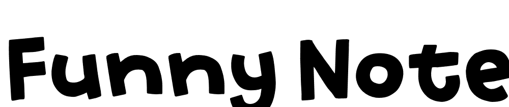 funny_note font family download free