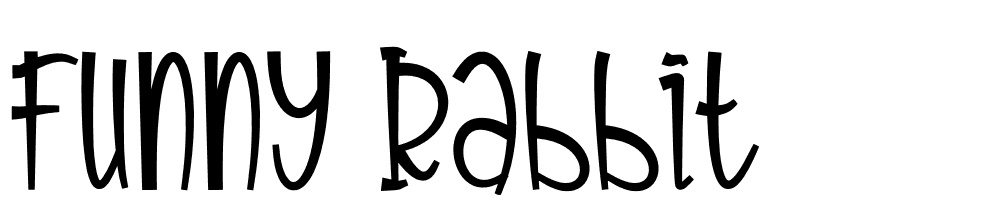 funny_rabbit font family download free