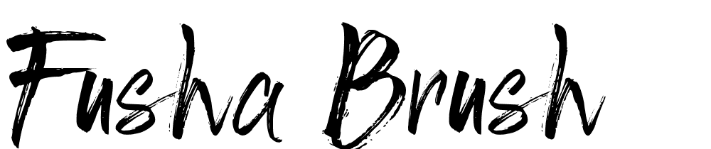 Fusha-Brush font family download free