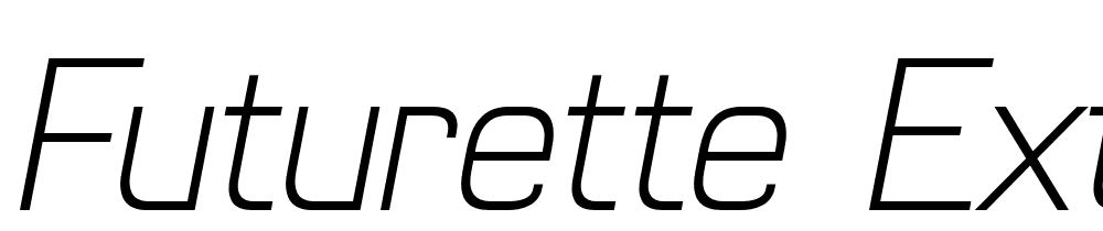 Futurette-ExtraLight-Oblique font family download free