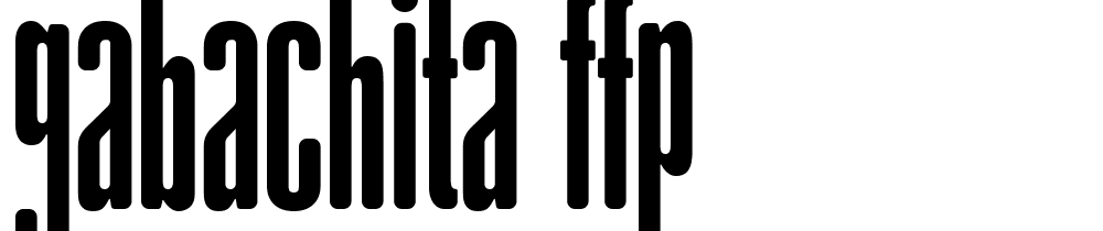 gAbAcHiTA-FFP font family download free