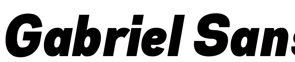 Gabriel-Sans-Cd-Trial-Black-Italic font family download free