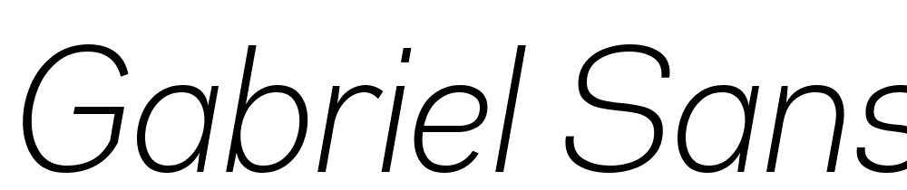 Gabriel-Sans-Cd-Trial-Light-Italic font family download free