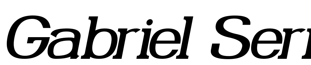 Gabriel-Serif font family download free