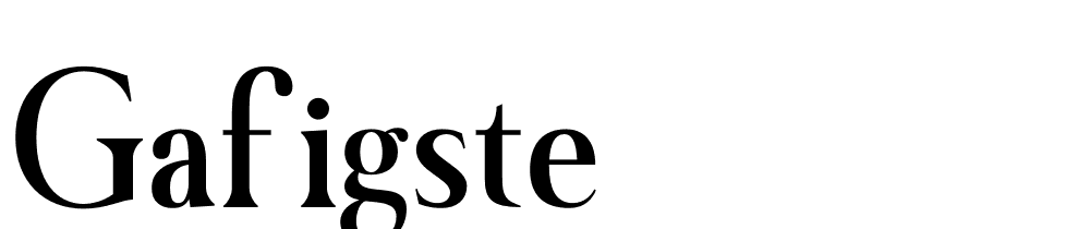 gafigste font family download free