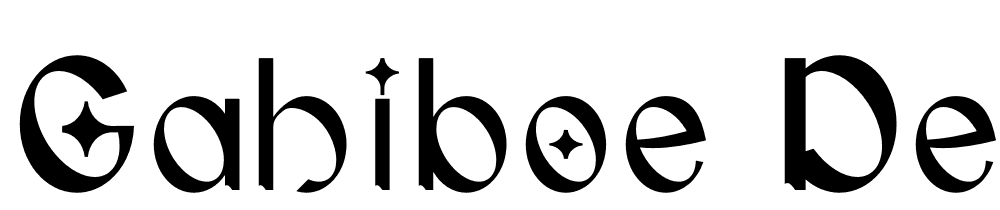 GAHIBOE-Demo font family download free