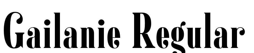 Gailanie-Regular font family download free