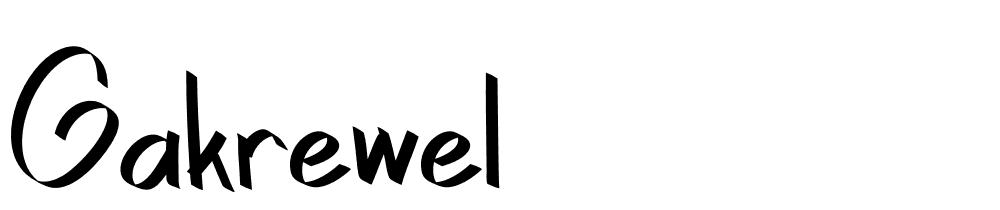 GakRewel font family download free