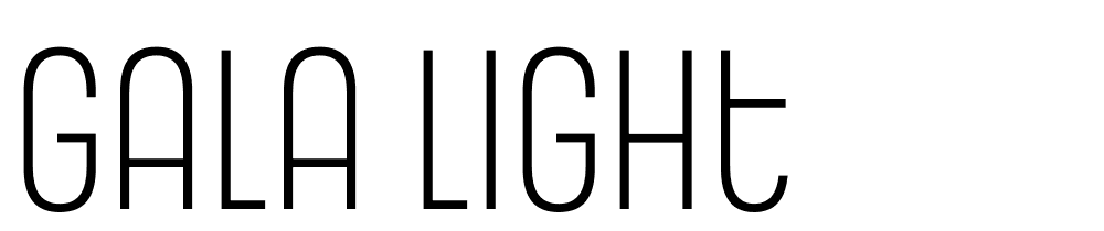 Gala-Light font family download free