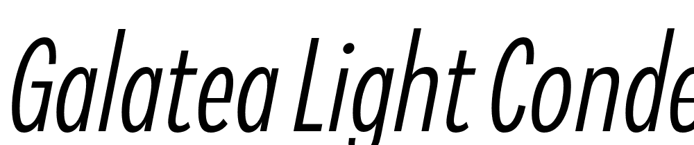 Galatea-Light-Condensed-Italic font family download free