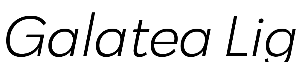 Galatea-Light-Italic font family download free