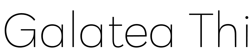 Galatea-Thin font family download free