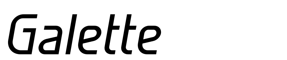 Galette font family download free