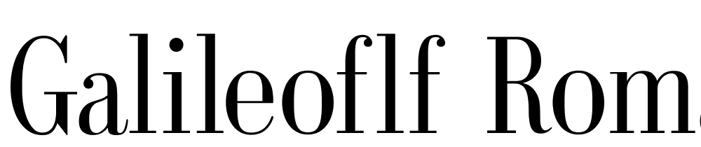 GalileoFLF-Roman font family download free