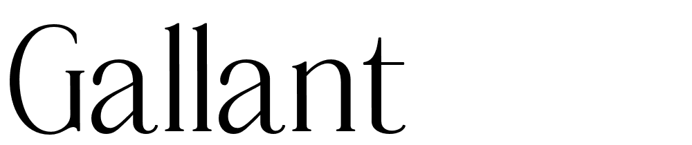 Gallant font family download free