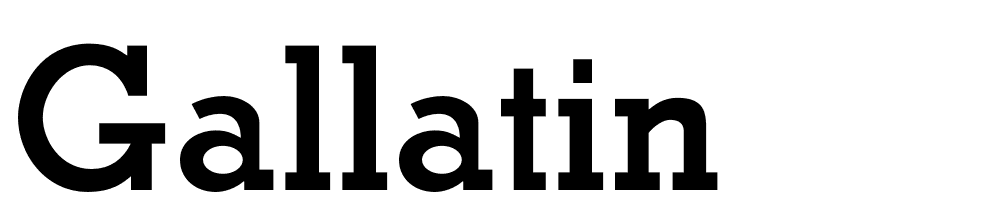 Gallatin font family download free