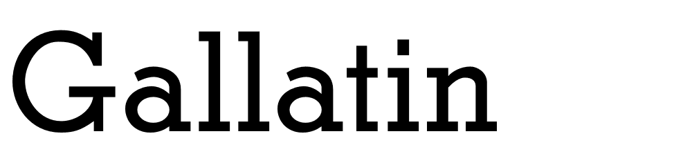 Gallatin font family download free