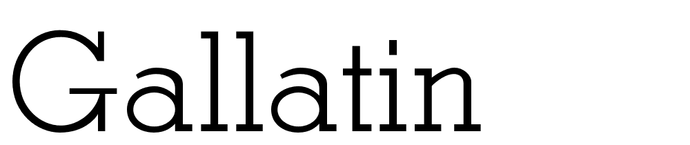 Gallatin font family download free