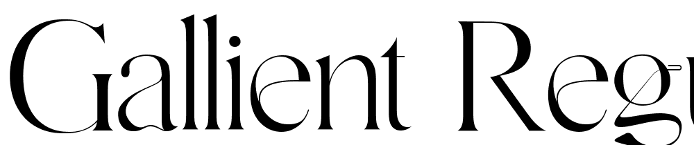 Gallient-Regular font family download free