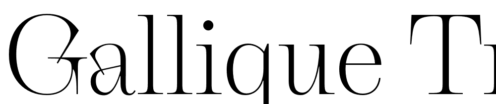 Gallique-Trial-Light font family download free