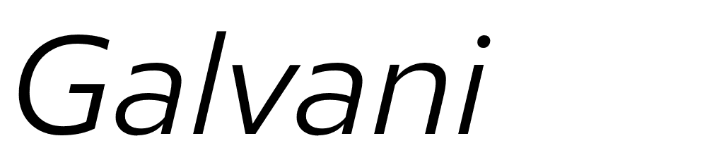 Galvani font family download free