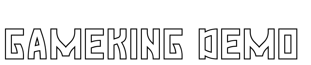 Gameking-Demo-Outline font family download free