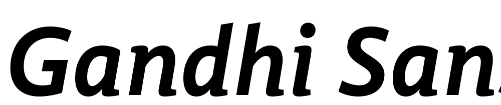 Gandhi-Sans-Bold-Italic font family download free