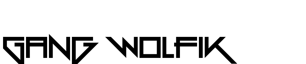 Gang Wolfik font family download free