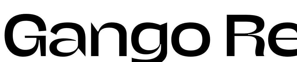 Gango-Regular-Wide font family download free