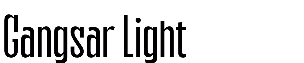 Gangsar-Light font family download free