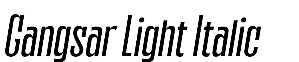 Gangsar-Light-Italic font family download free