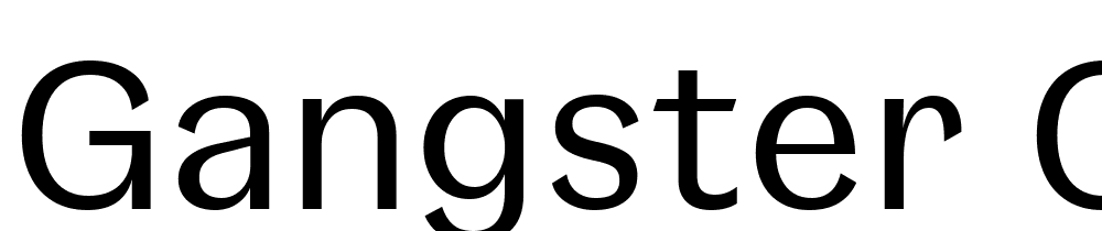 Gangster-Grotesk-Regular font family download free